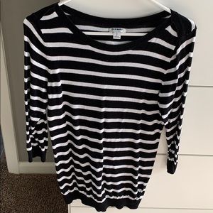 Old Navy black and white stripe sweater